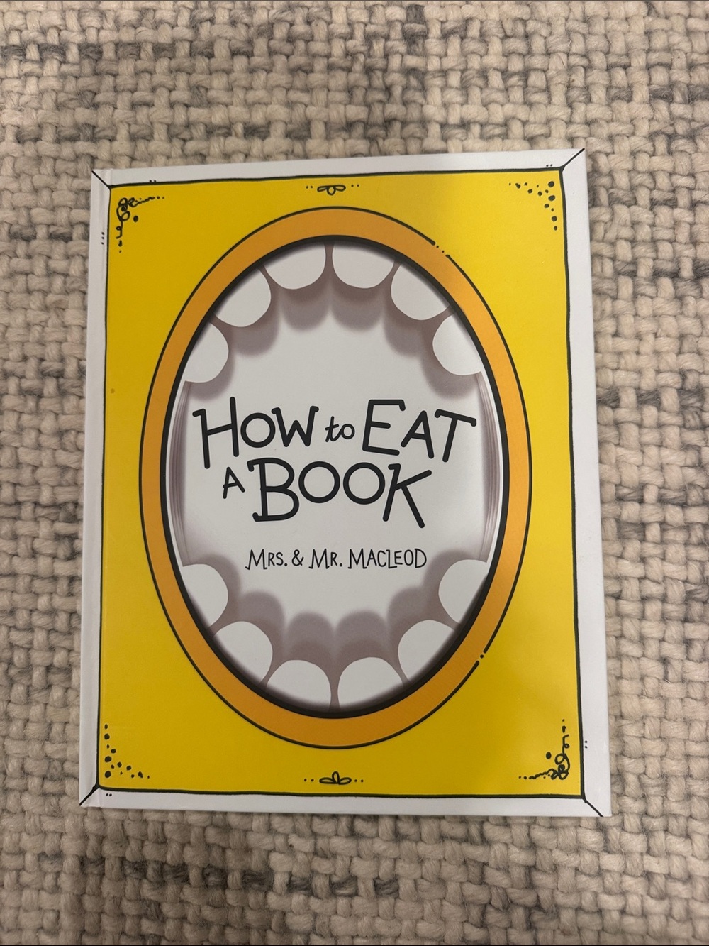 How to Eat a Book by Mrs. & Mr. MacLeod - Yellow Cover